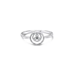 Trinity Diamond Circle Ring