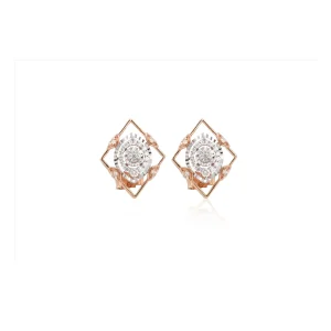 Nova Grid Diamond Earrings