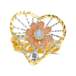 Heart Flower Ring