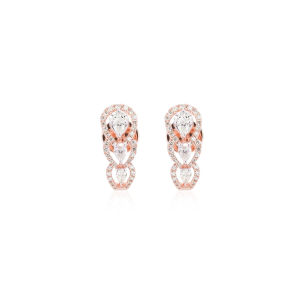 Triple Teardrop Diamond Earrings
