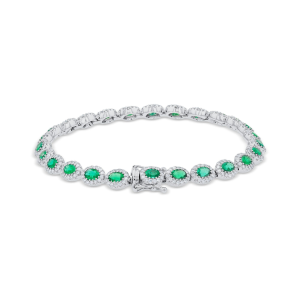 DIAMOND EMERALD BRACELET